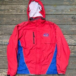 Vintage Turfer Athletic UMass Lowell River Hawks Jacket Men’s Size Medium Red